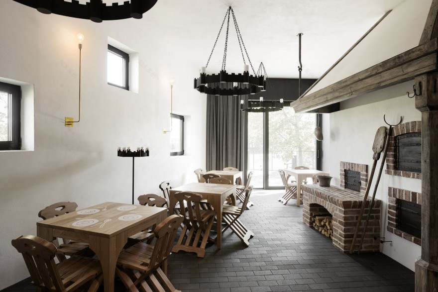 爱沙尼亚古堡中的现代朝圣者之家-13