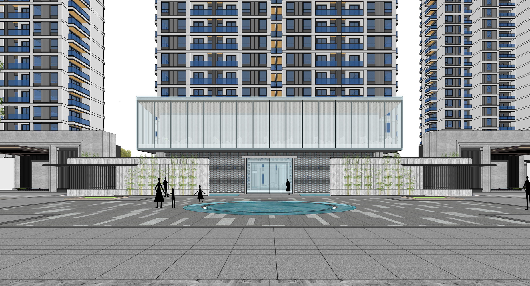 无锡健康家园高层住宅SU模型-1