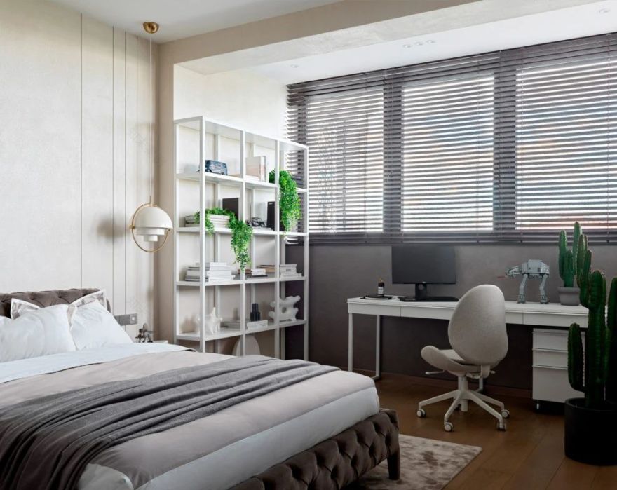 高级灰与木饰面的男性气质公寓丨Yana Demidovich-29