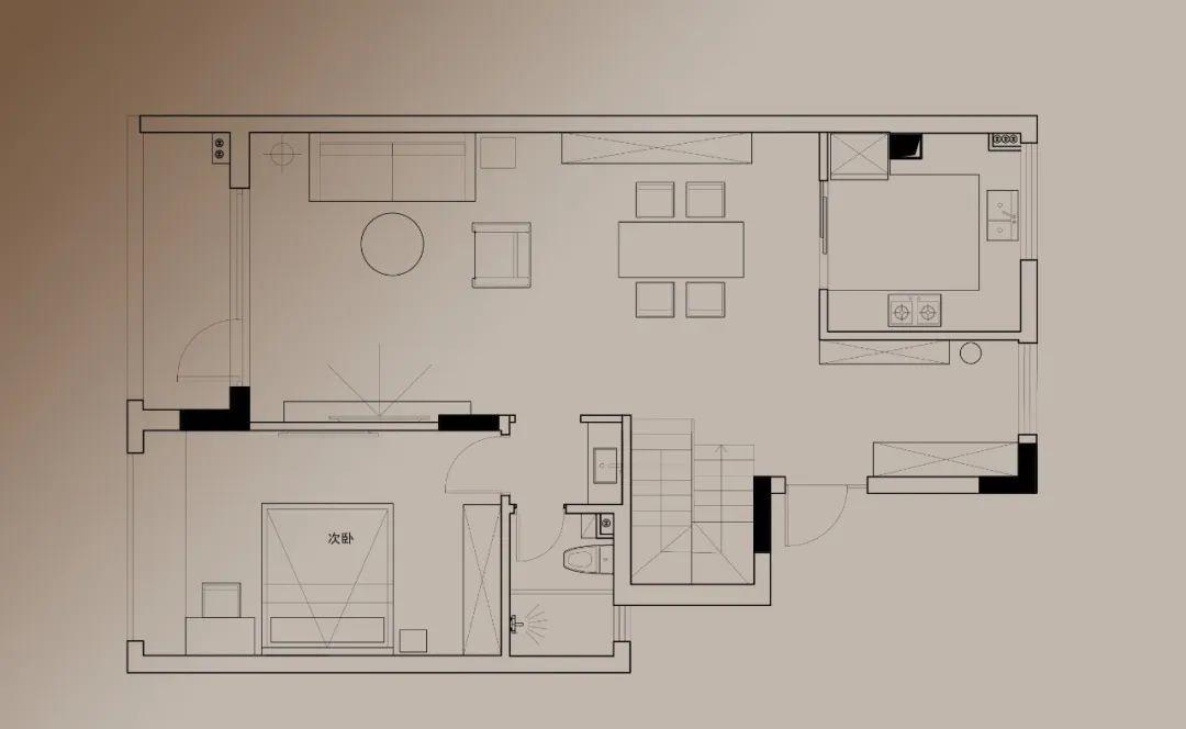 武汉中叠户型绿植点缀高级感家居丨中国武汉-6