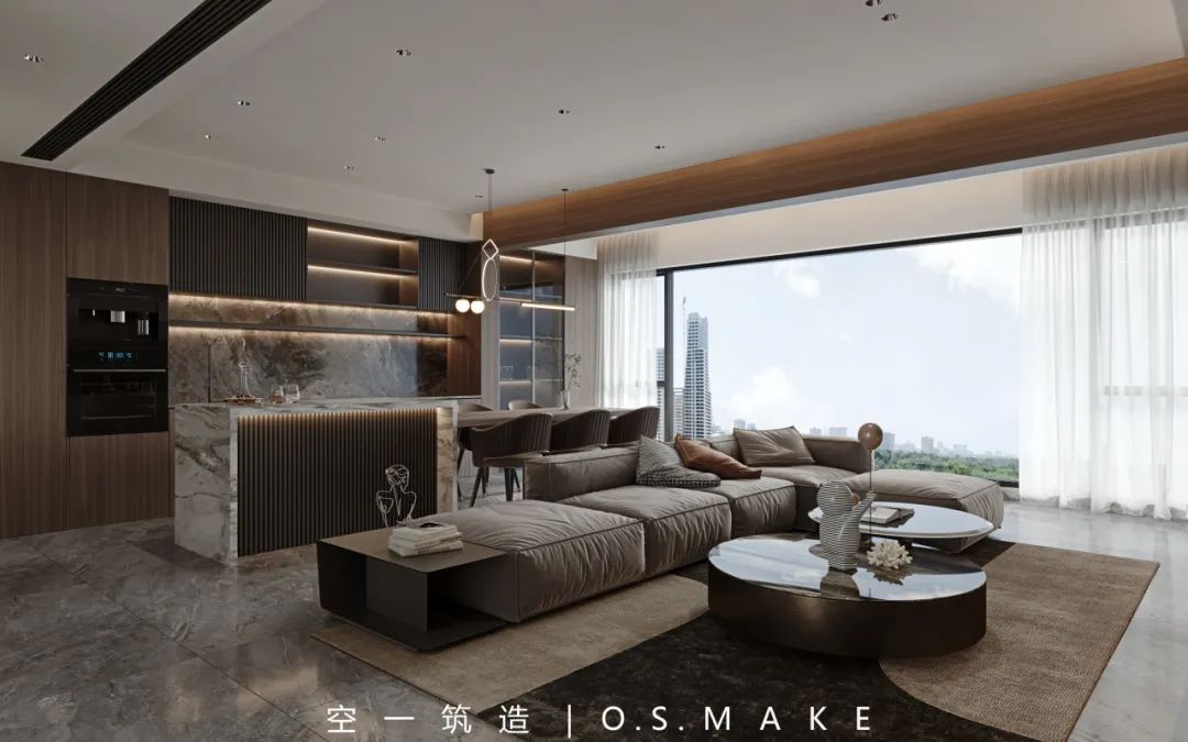 意式极简,壹号院的沉郁魅力丨中国重庆丨空一筑造|O.S.MAKE-94