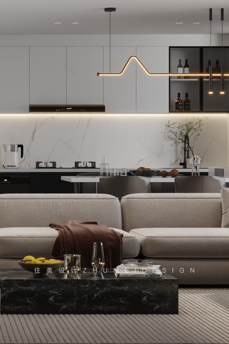 光与影 · 现代极简主义的精致住宅设计丨中国长沙丨住美设计-47