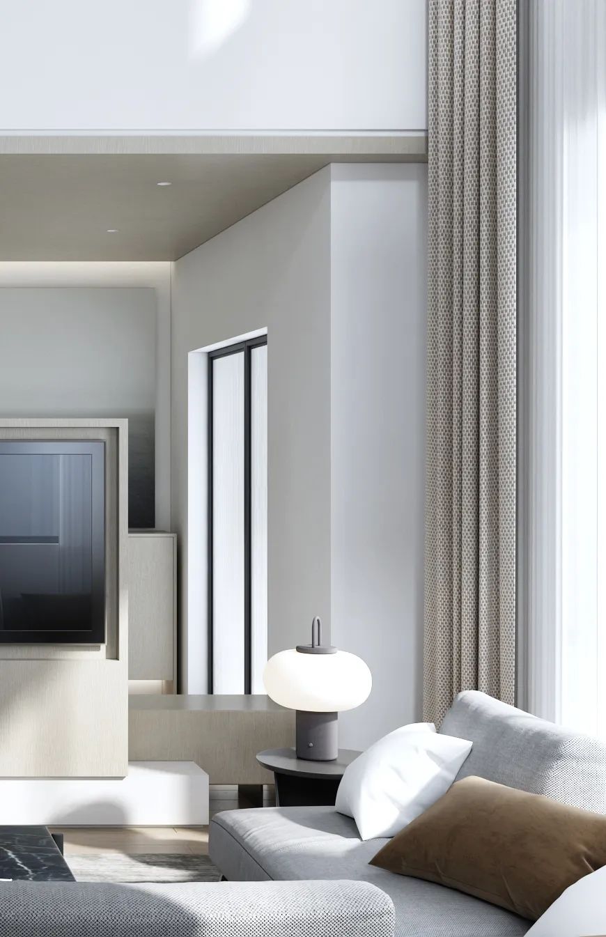 绍兴夏宫豪庭 | 光与影的简约精致美学-14