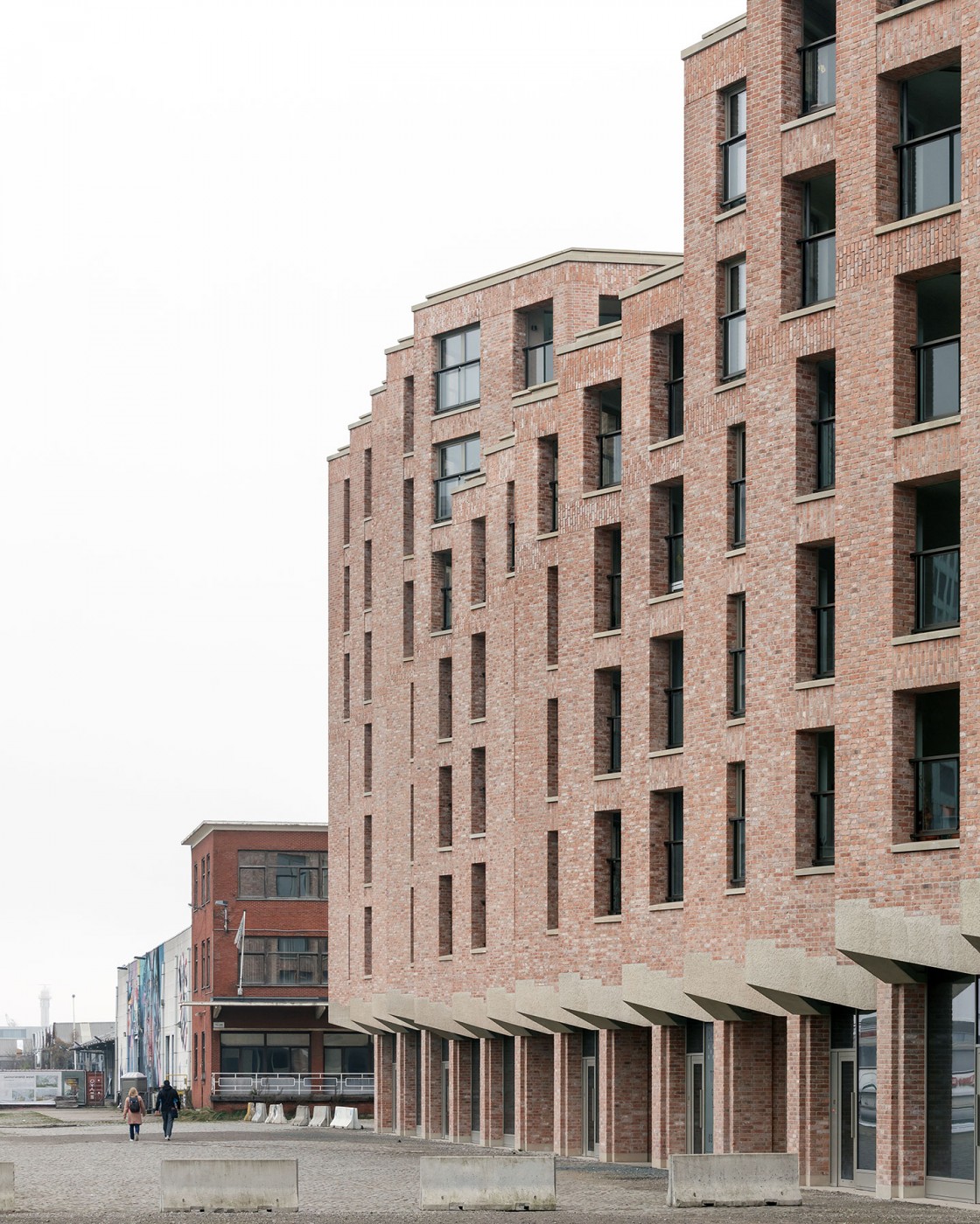 Cadix harbour building, Antwerp, -0