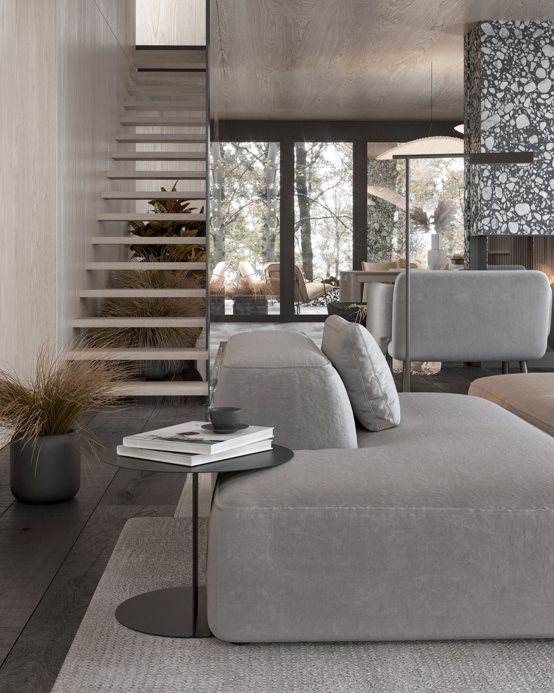 乌克兰基辅215㎡米色系公寓设计 超温馨！-4