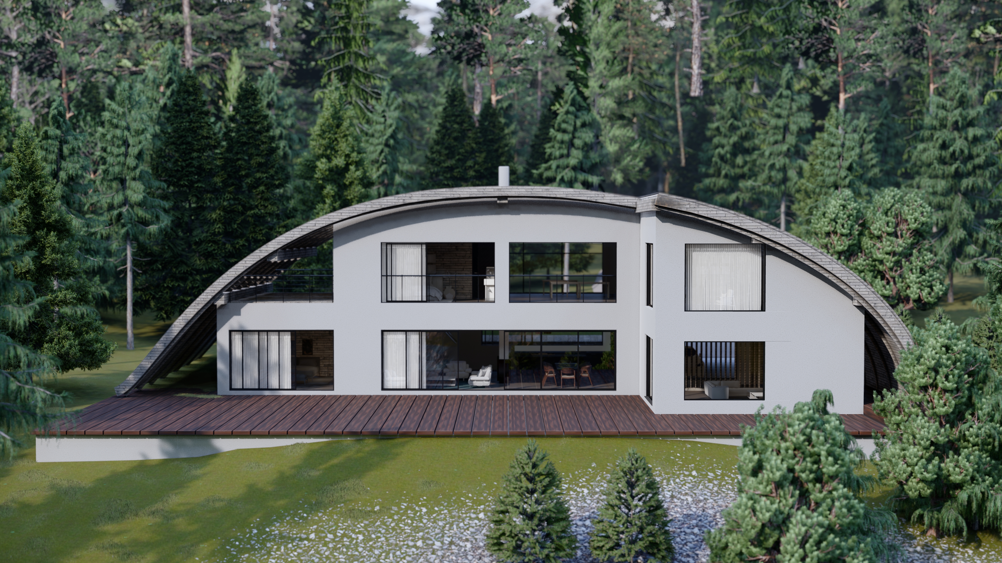 Contemporary Swiss Chalet | Vizaxella Ltd.-12