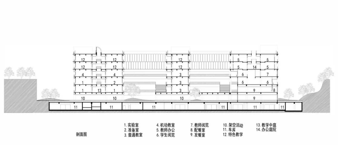 深圳梅山中学扩建综合楼丨中国深圳丨AUBE欧博设计-48