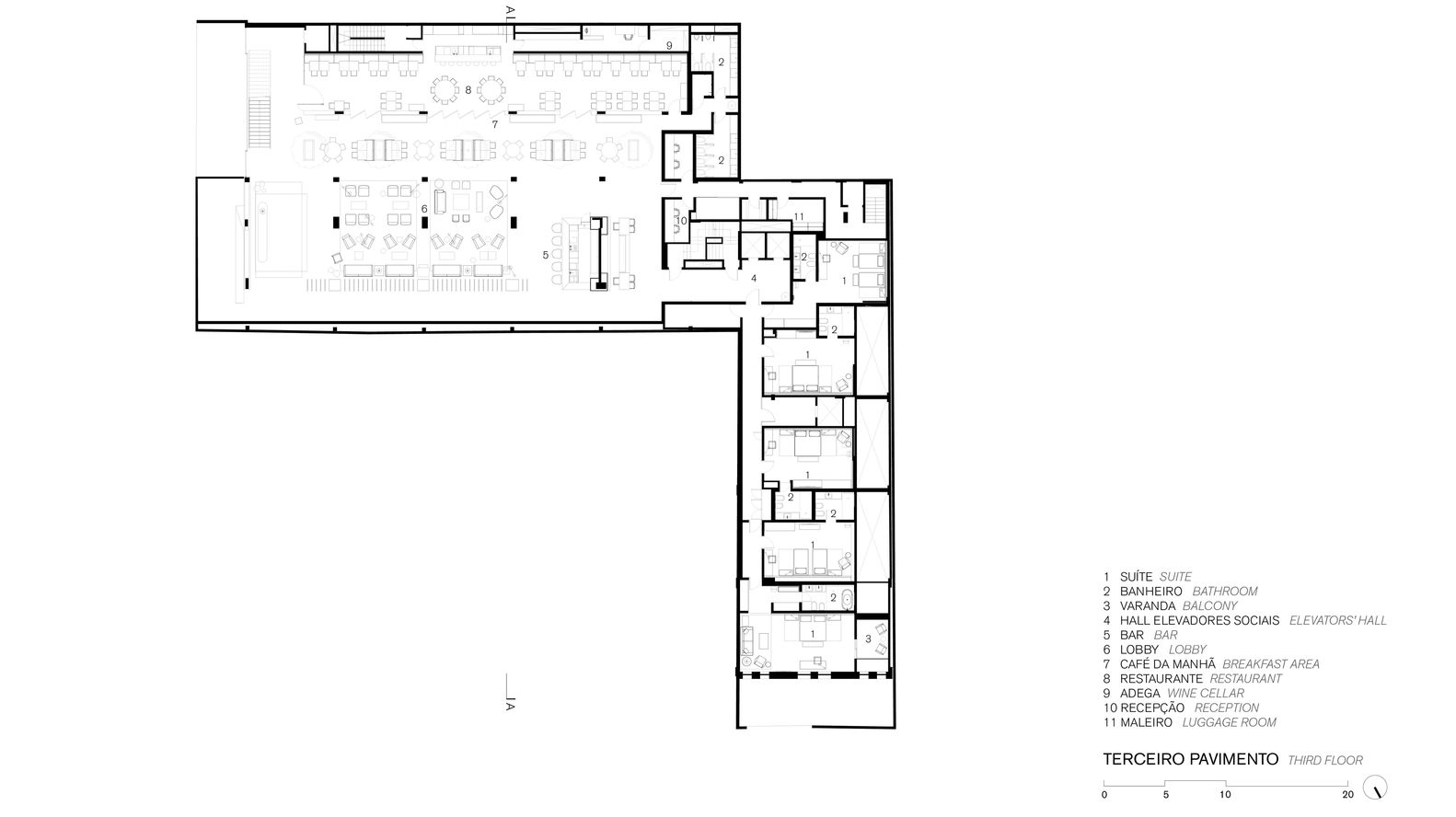 巴西 Fasano BH 酒店丨Bernardes Arquitetura-21