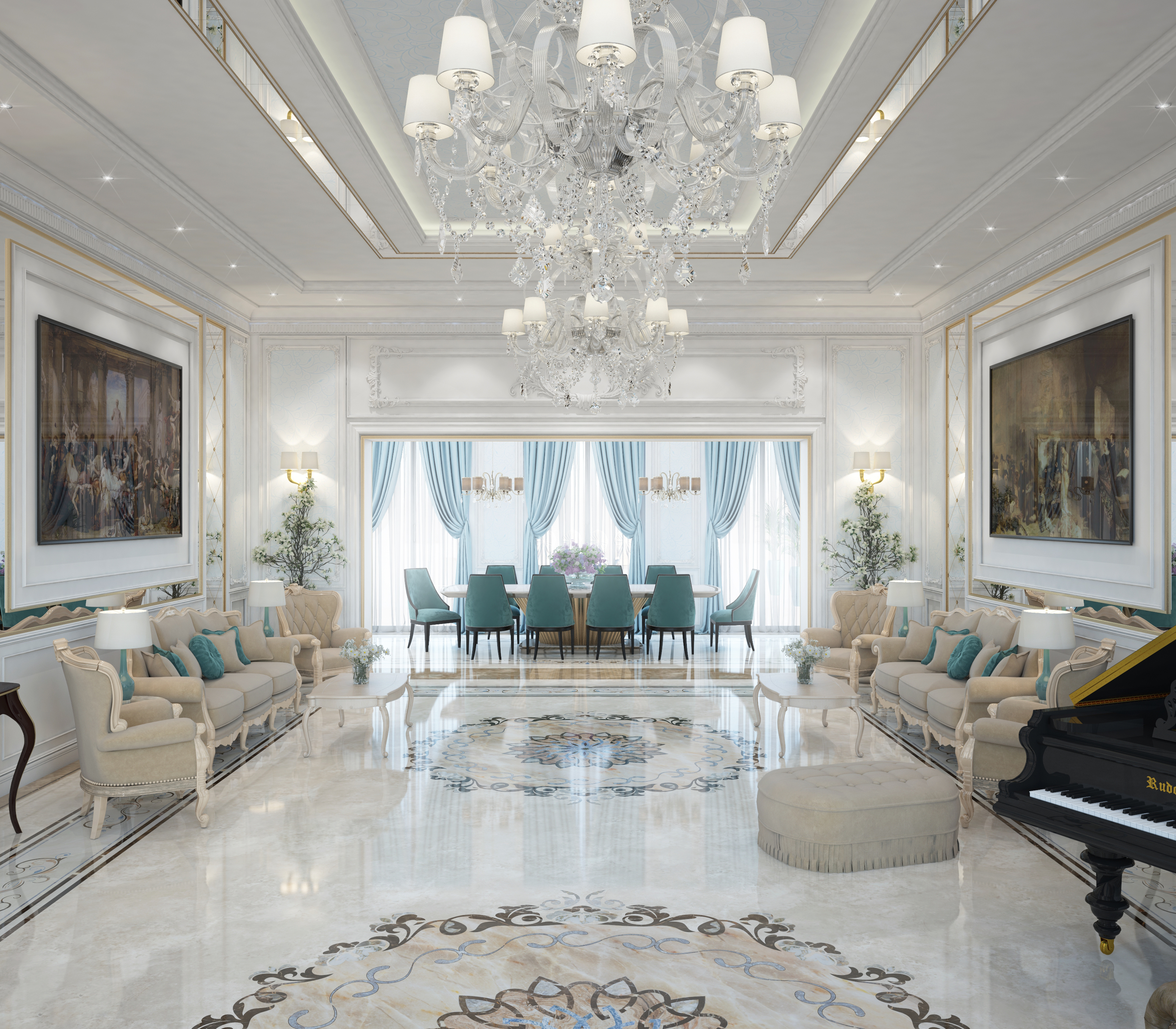 Classical interior design in kuwait-3