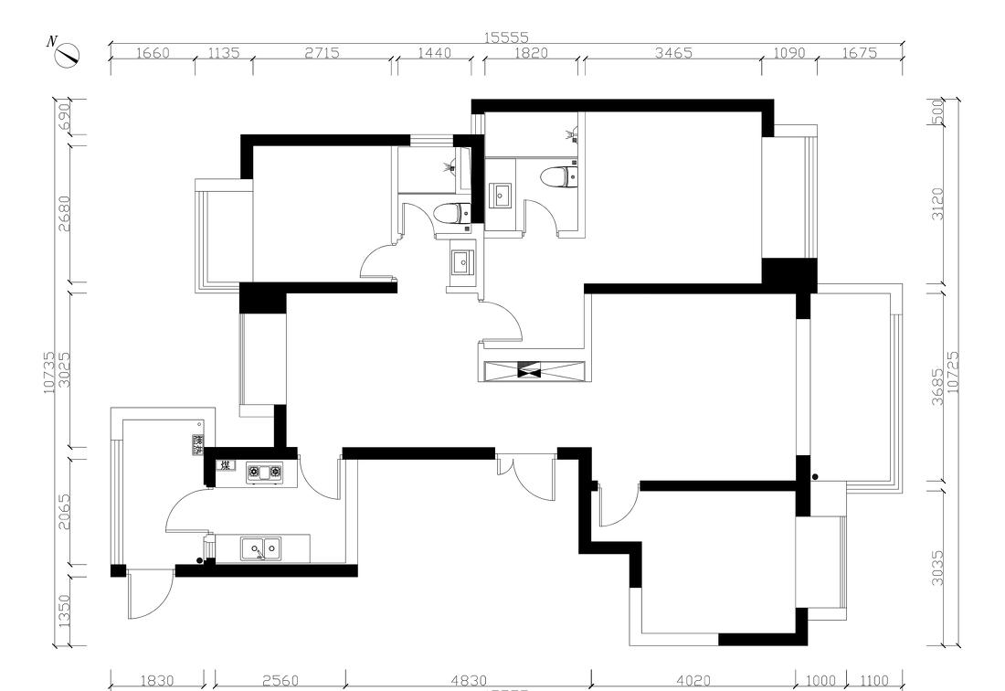 三室精装房改造-6