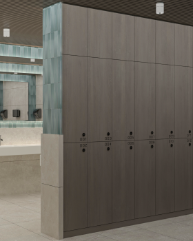 公共卫生间室内设计丨Aqua Pak,Rana Saber