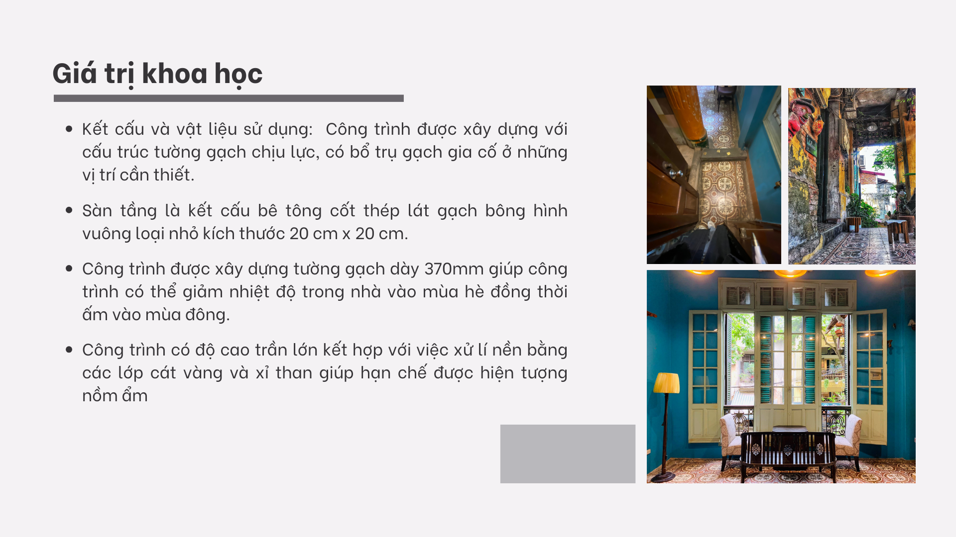 Nghiên cứu bảo tồn Biệt thự số 8 Chân Cầm-49