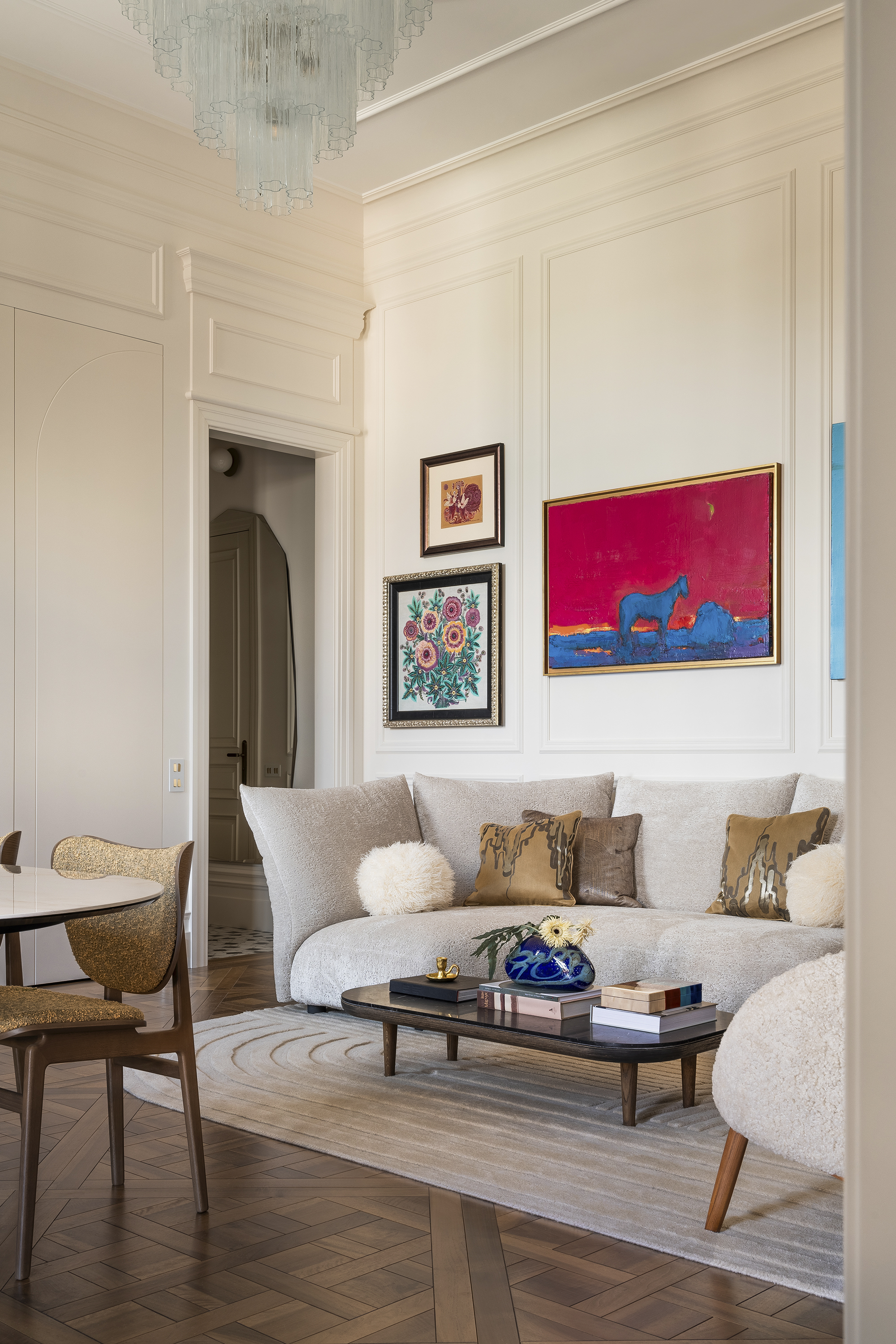 美好时代、装饰艺术、中世纪现代主义与粗野主义公寓丨乌克兰丨Yana Molodykh-20