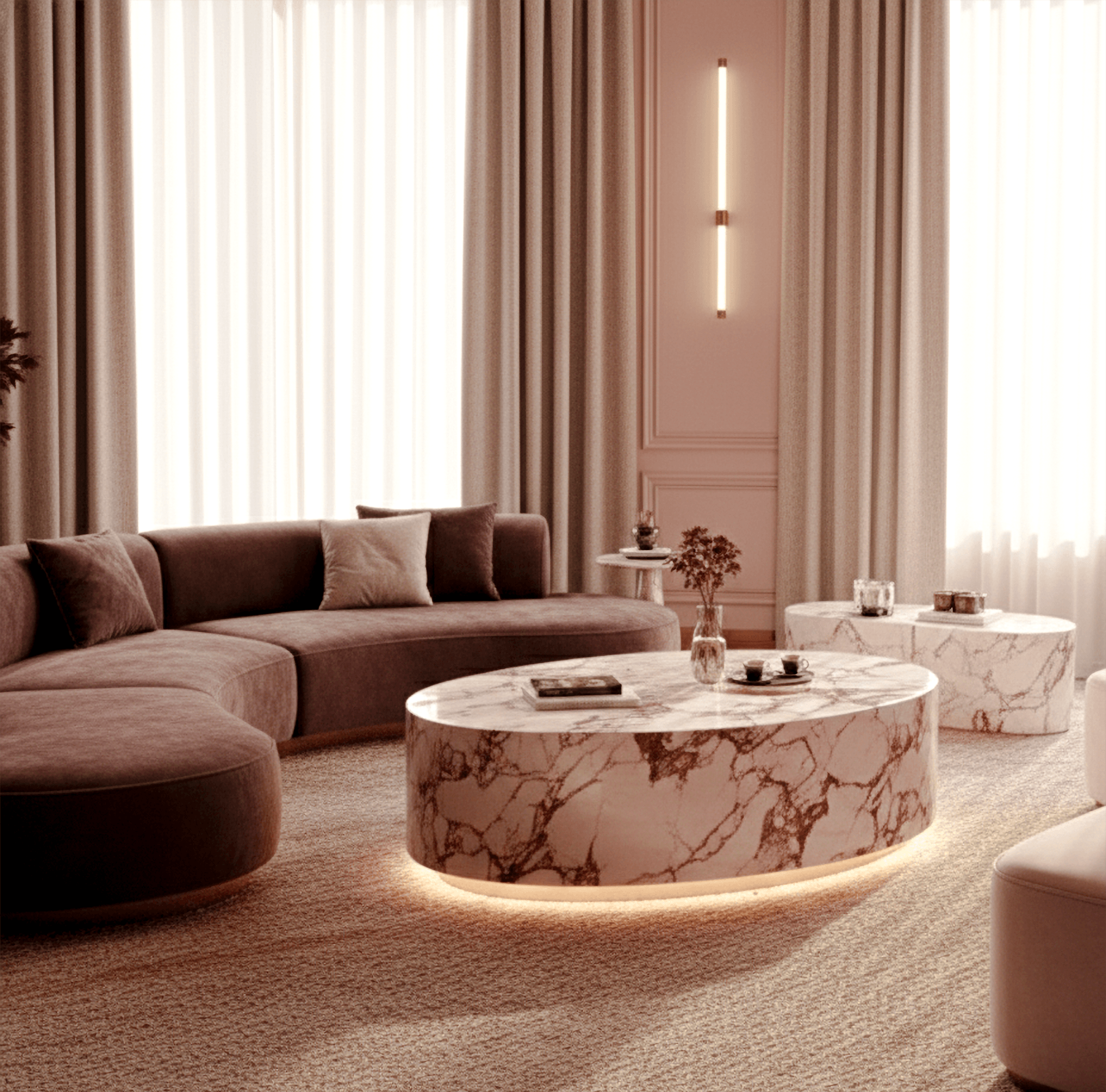 粉水晶——柔和奢华休息区-9