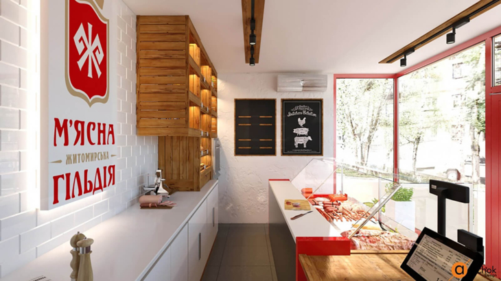 “МЯСНАЯ ГИЛЬДИЯ”品牌连锁商店新格式店丨“Artichok Design”-24