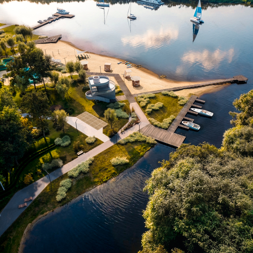 某 cottage 社区滨水区可视化设计-0