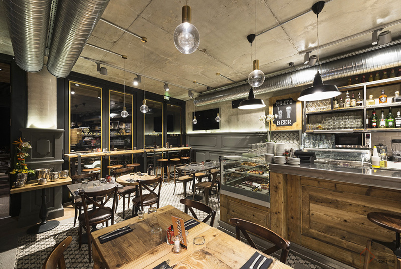 尼斯埃德加•汉堡 LOFT风格餐厅-12