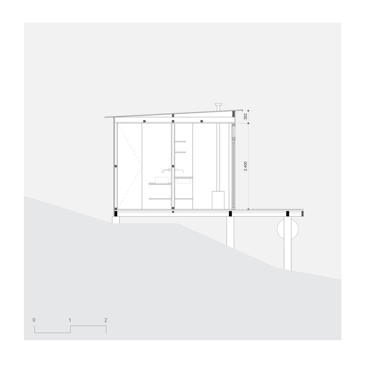 极简主义的山间小木屋-15