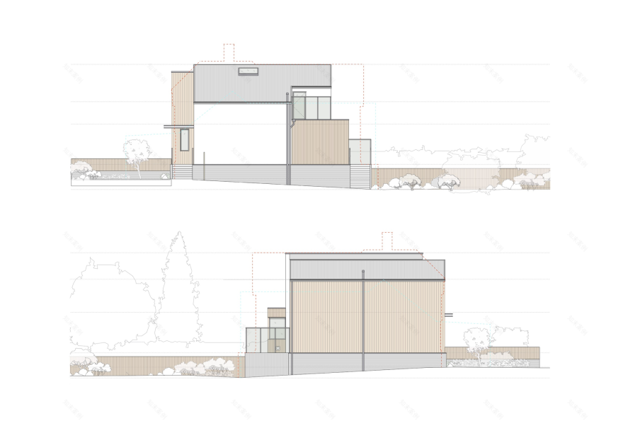 伦敦设计公司打造英国伯克郡环保木框架家庭房-32