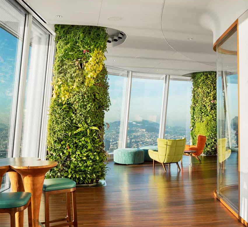 Salesforce Tower办公楼柱体绿化景观设计丨美国丨Habitat Horticulture景观设计公司-14