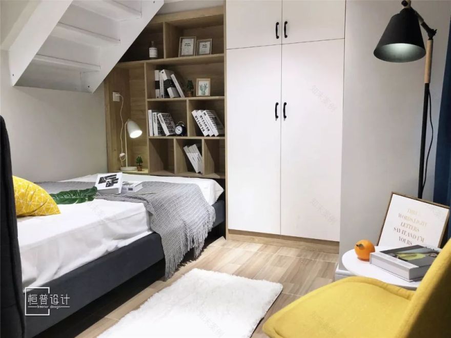 北欧温馨混搭风 | 75 平复式公寓的完美改造-55