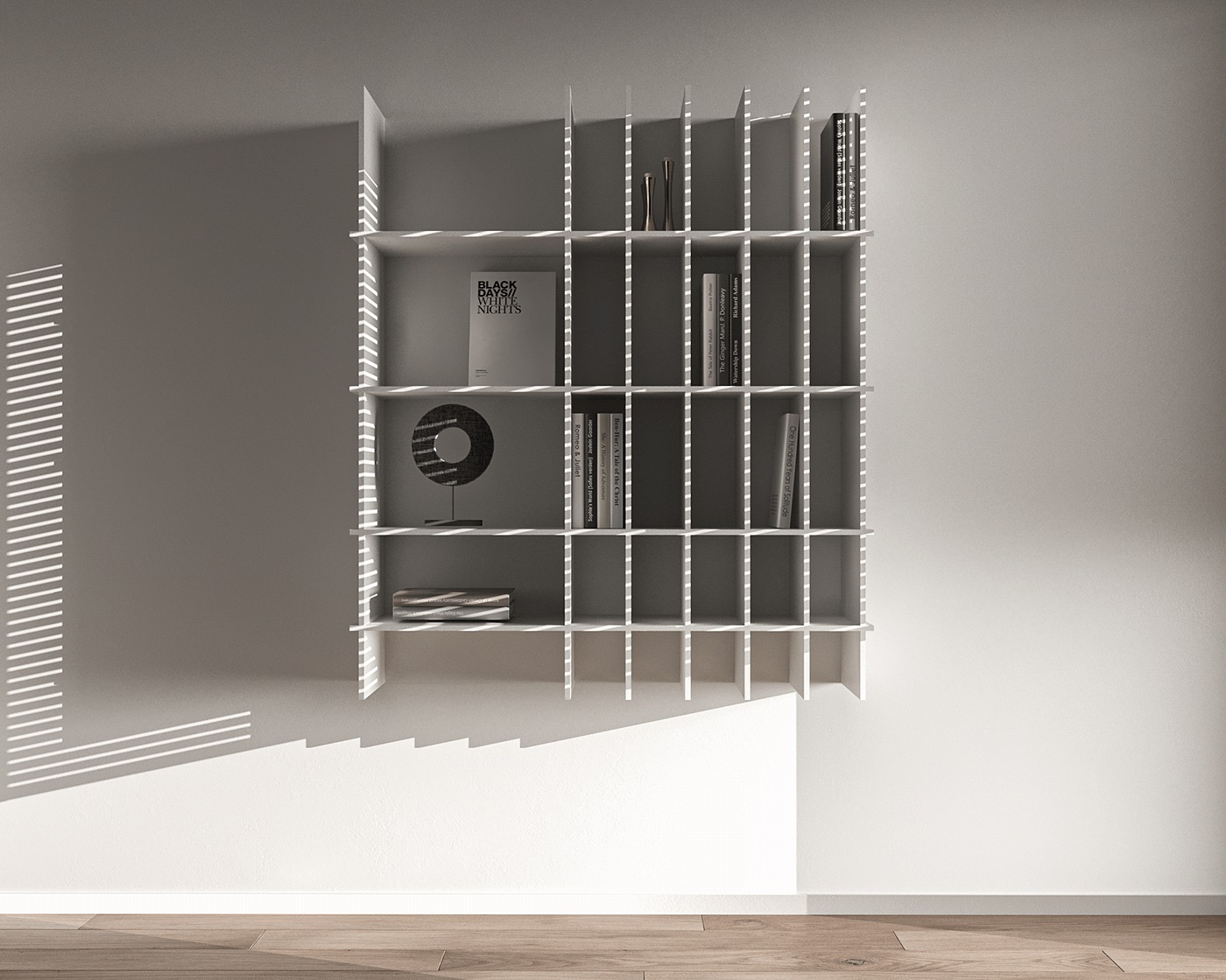 乌克兰基辅浅灰色线住宅设计-13