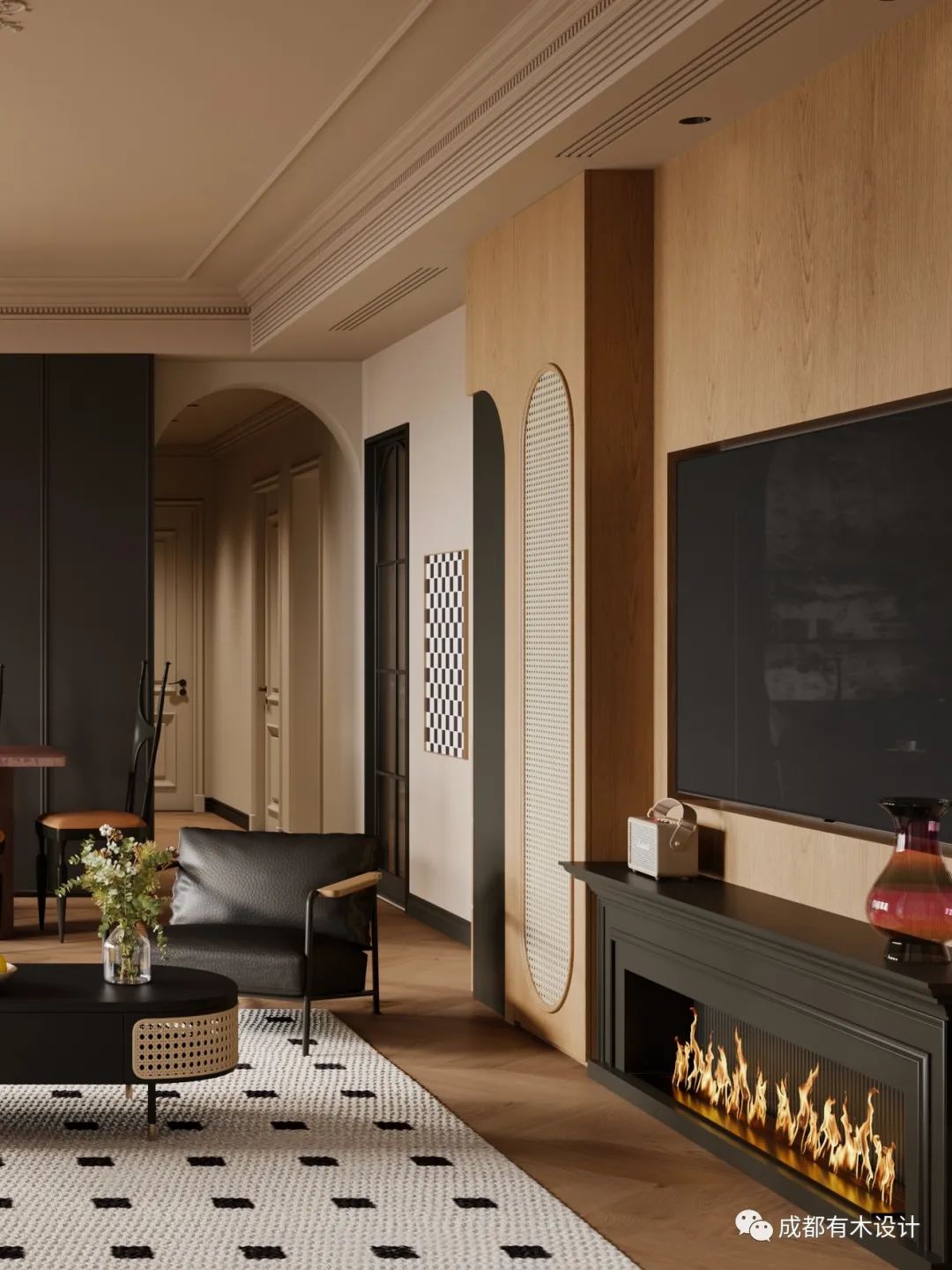 金沙城锦西观棠 · 法式复古的岁月静好丨有木设计-20