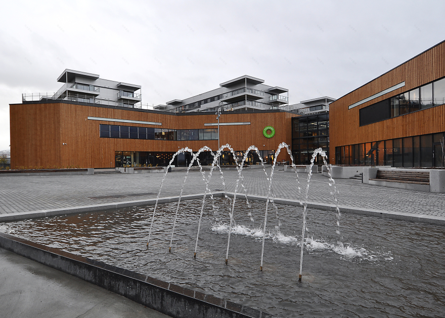 挪威 Fornebu S 环保购物住宅中心-26