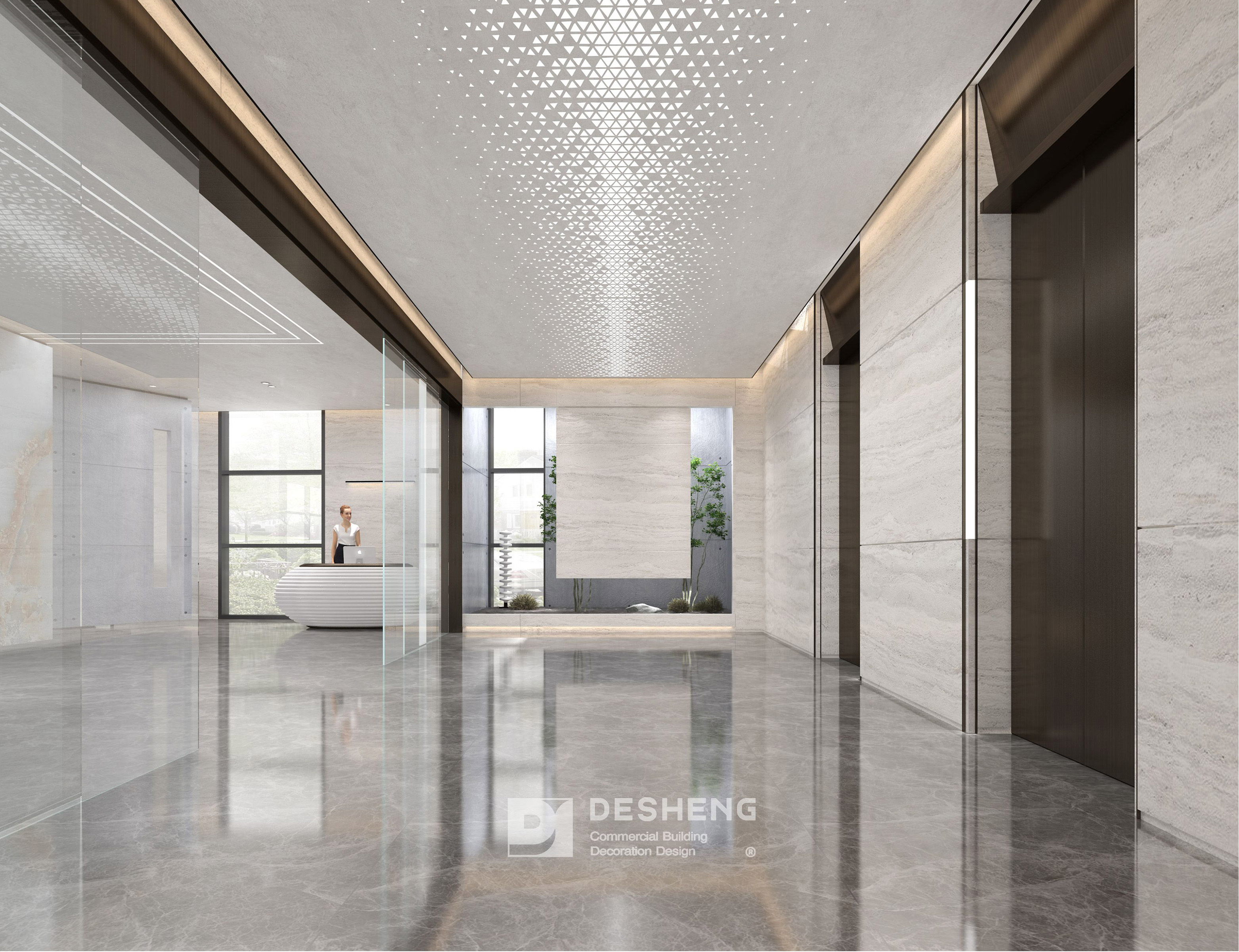 德盛装饰办公室装修案例宝朗实业-36