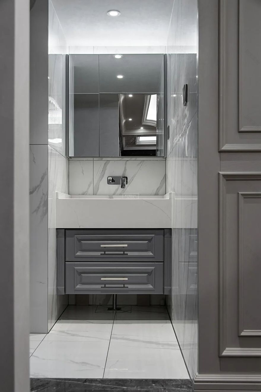 星体花园法式轻奢别墅设计丨紫苹果装饰集团-46