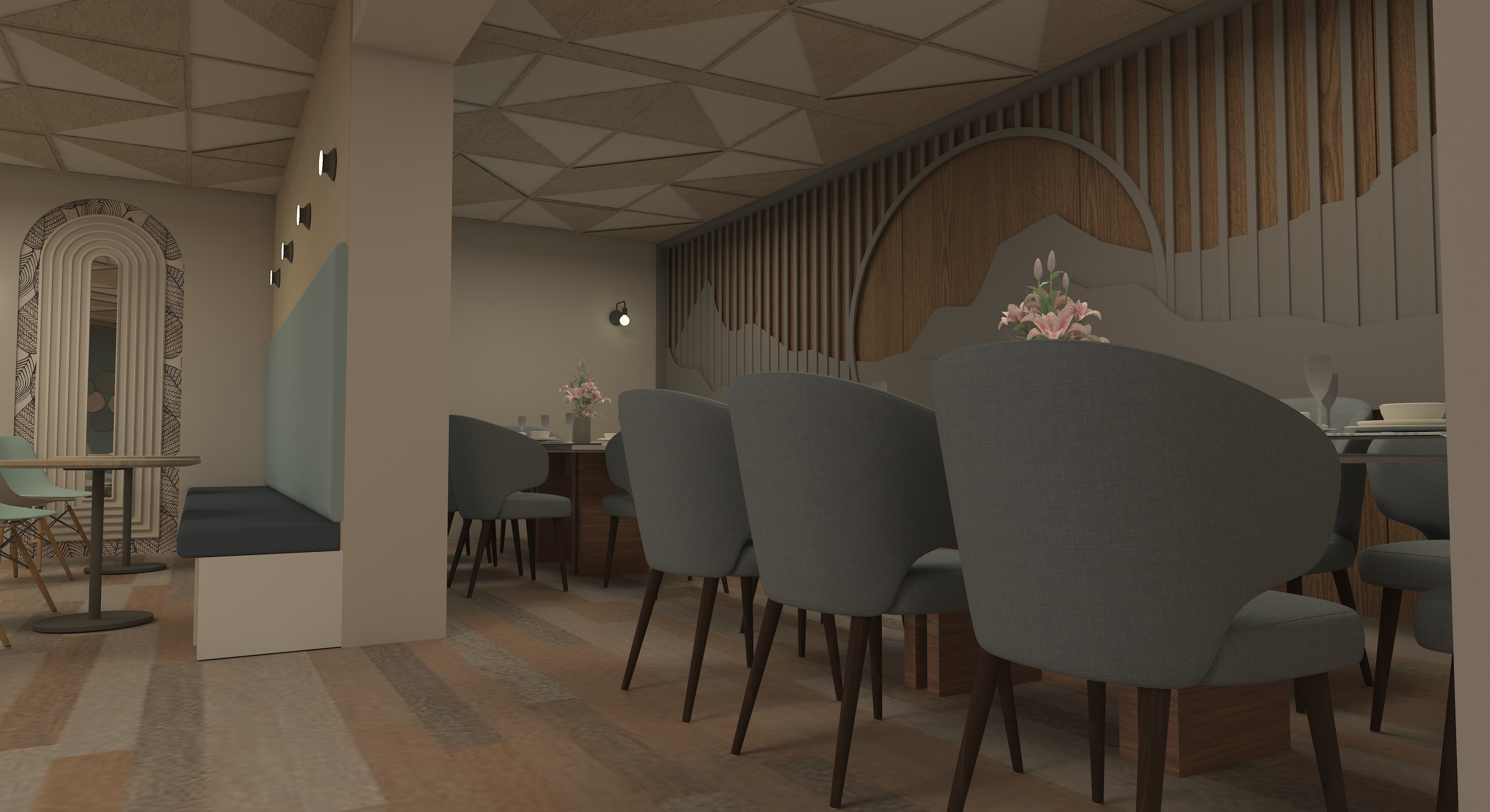 CONTINENTAL RESTAURANT - NEOCLASSICAL DESIGN-4