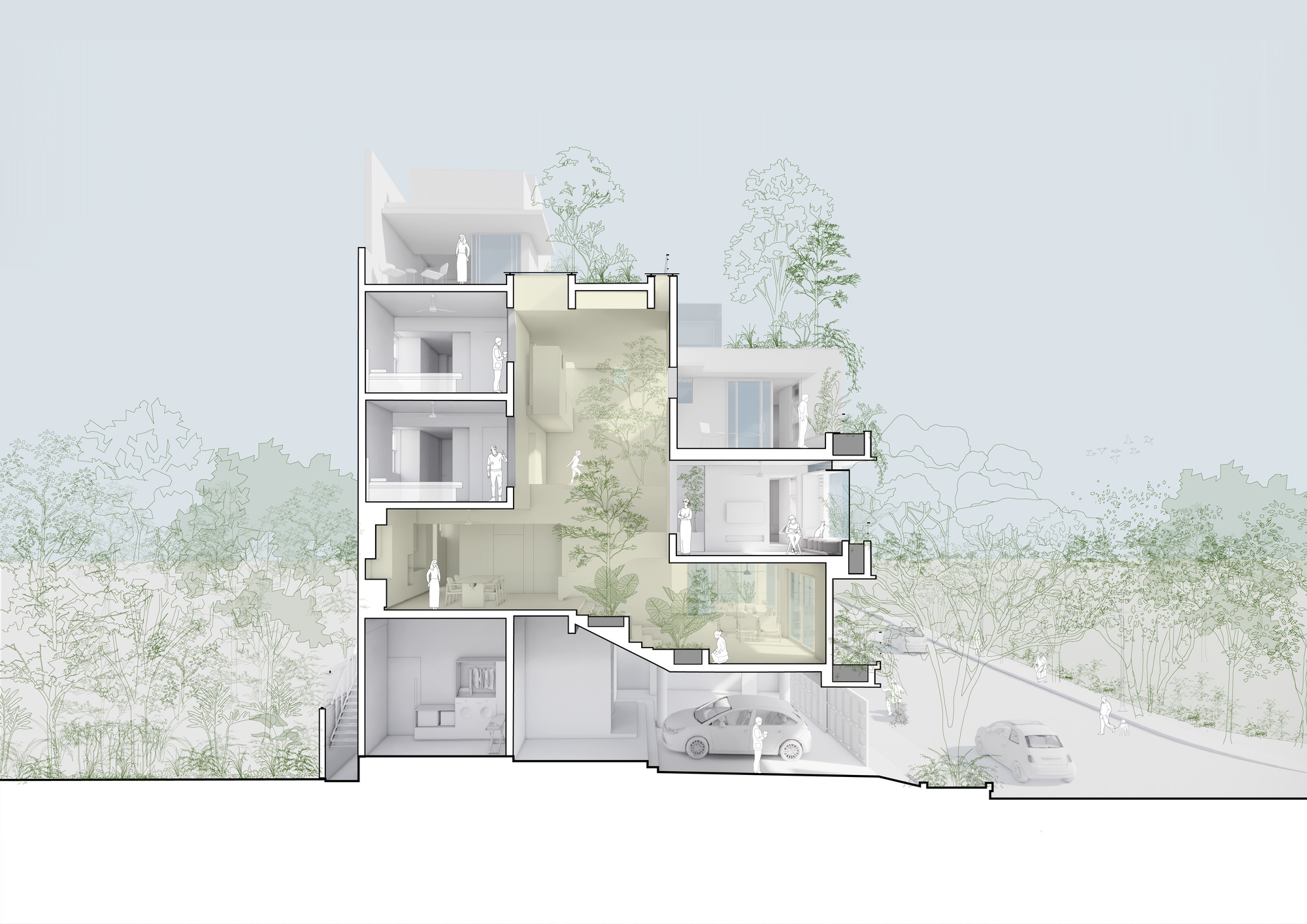 阶梯井屋丨印度班加罗尔丨A Threshold-70