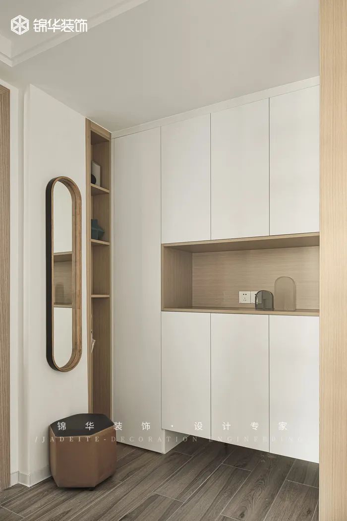 99㎡极简木质空间丨锦华装饰-17