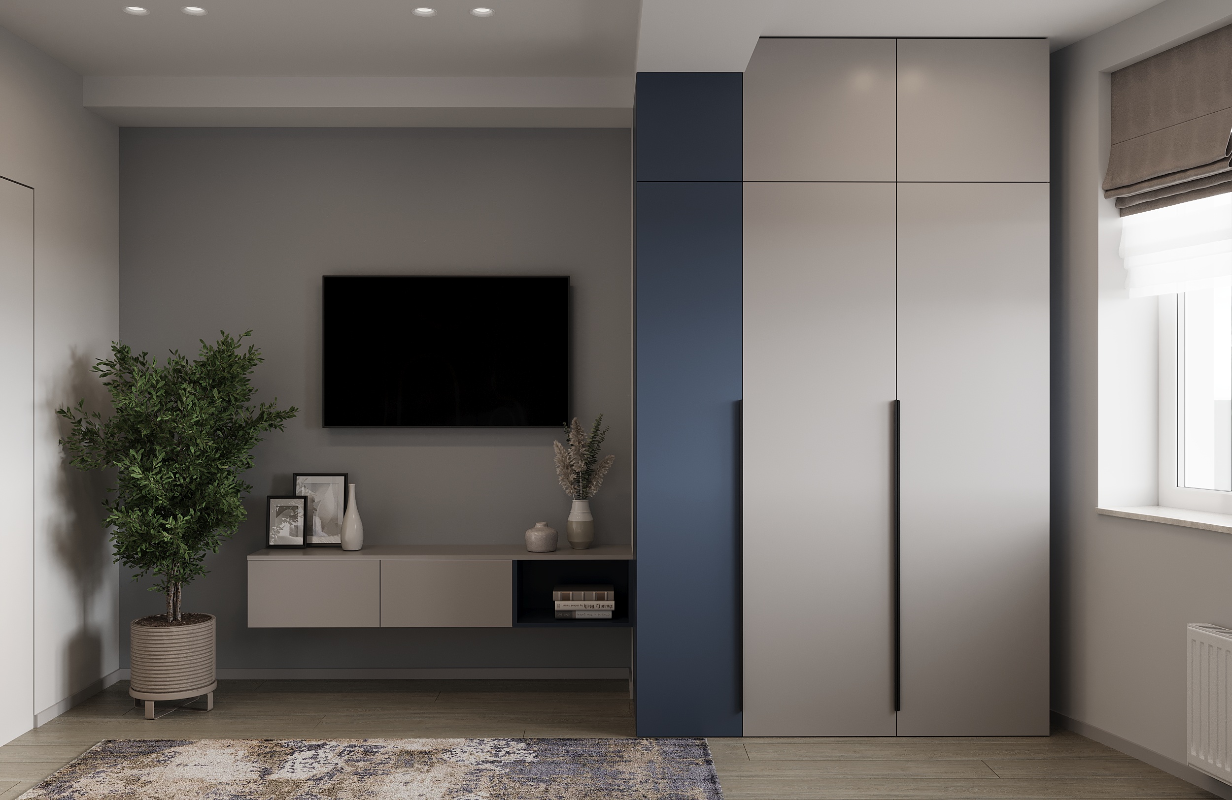 Contemporary 3-Room Apartment | Interior Visualization-10