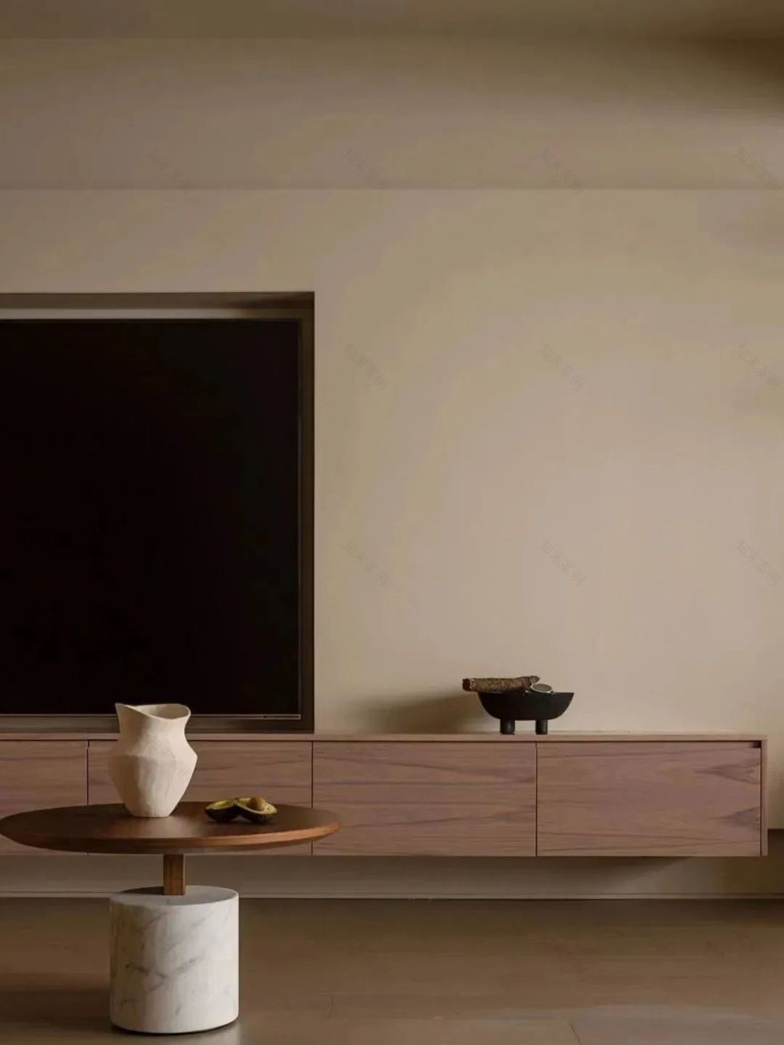 栢悦公馆侘寂风格设计丨黑白灰空间设计-16