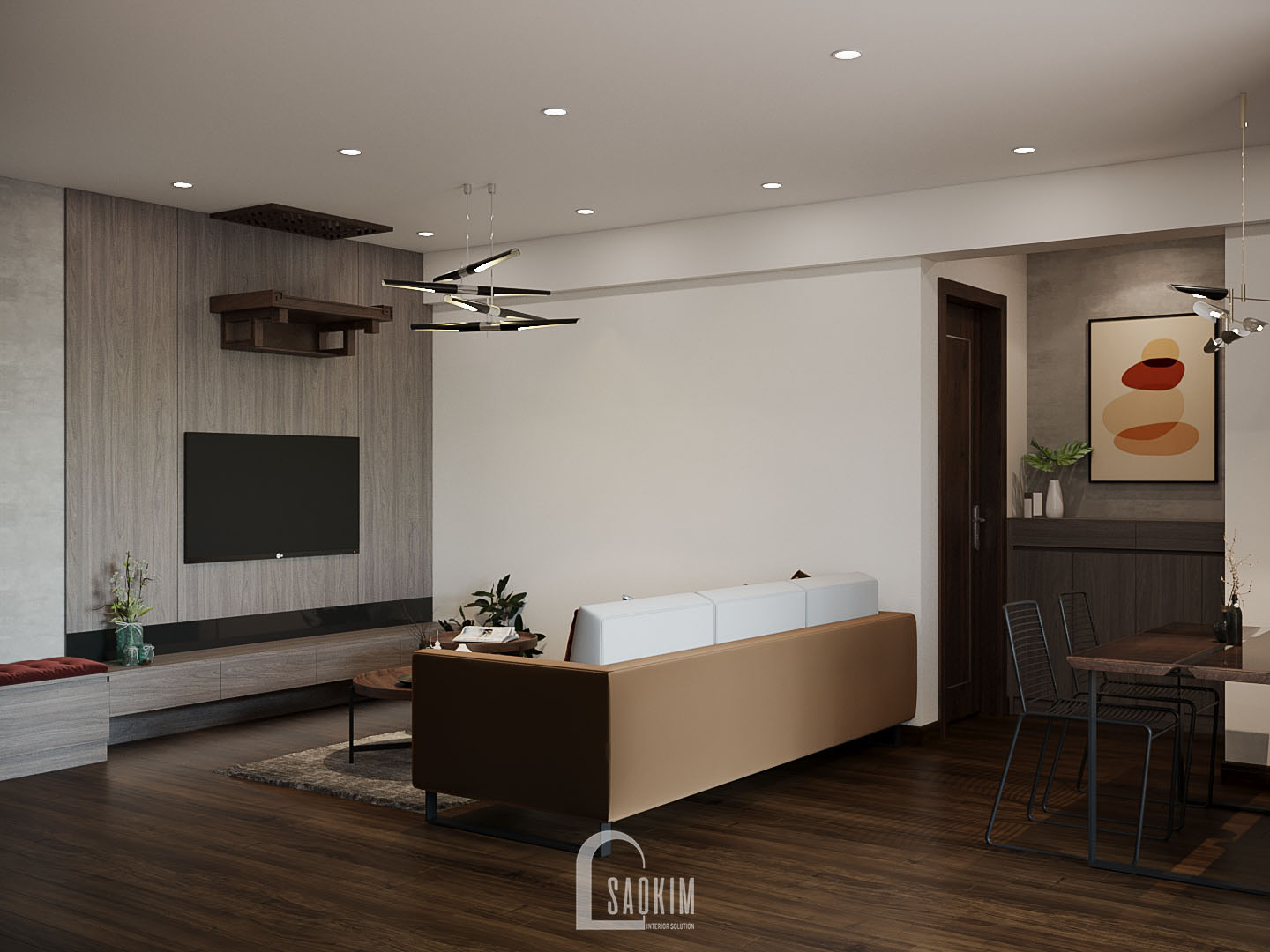 Xa La 城市地区 78 平方米公寓室内设计丨越南河内丨Sao Kim 室内设计公司-8