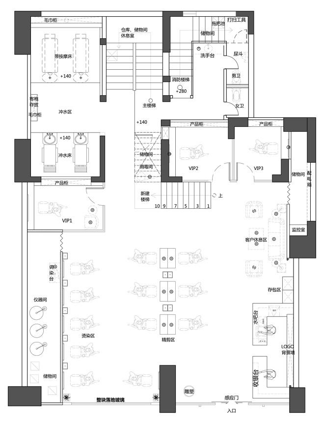 初熙美容美发综合店丨中国东莞丨宁工设计工作室-62