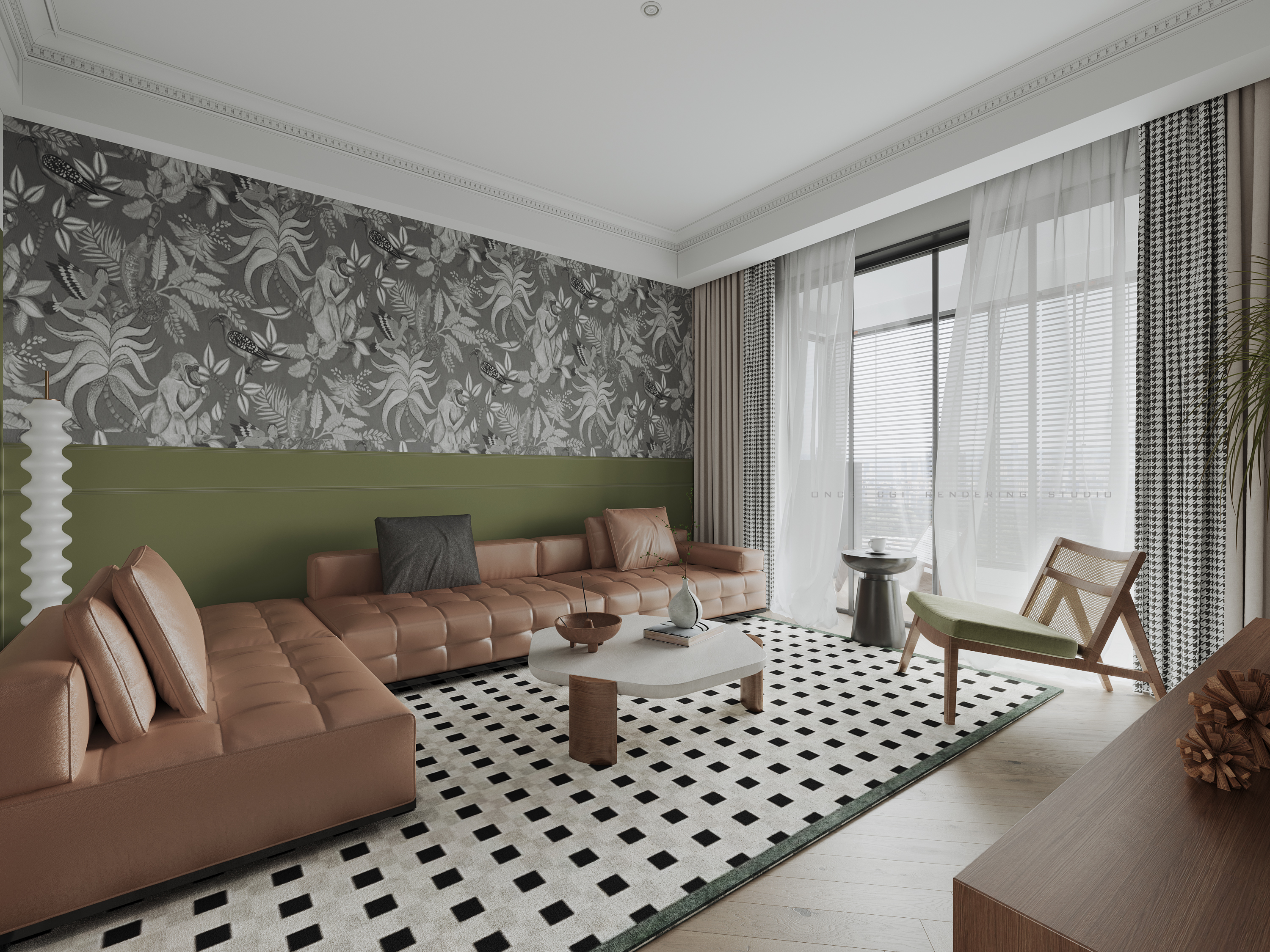 北欧复古风室内设计实践丨ONCE·CGI·RENDERING·STUDIO-2