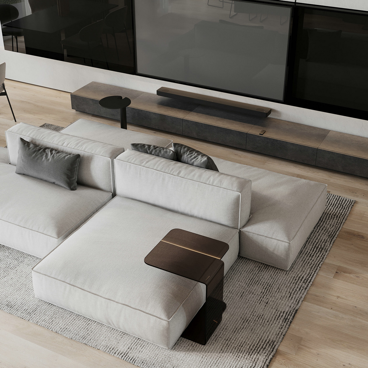 莫斯科灰色系公寓设计丨俄罗斯莫斯科-2