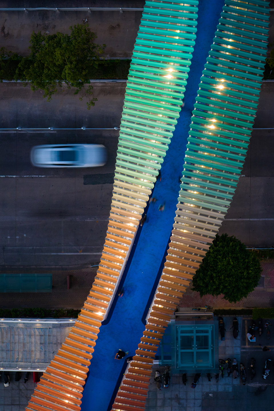 南海大沥建设大道人行天桥丨中国佛山丨竖梁社 Atelier cnS-17