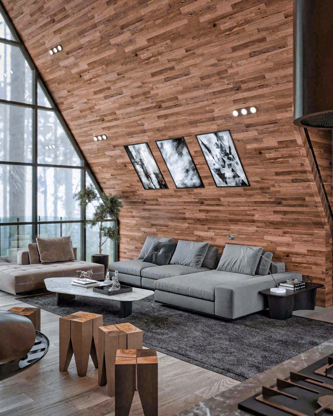 Lima AFrame Cabin 全包装修-11