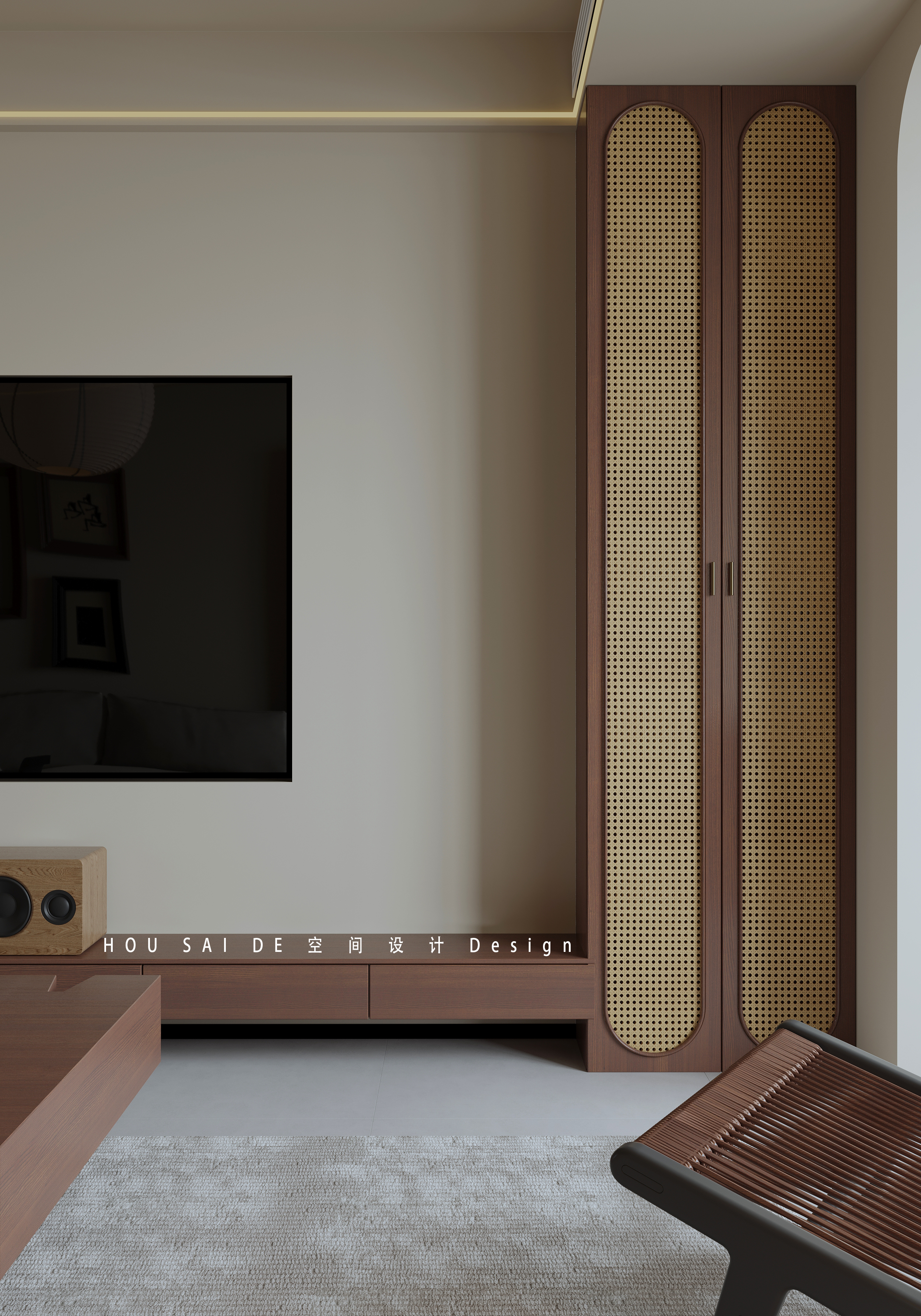 中古风室内设计丨中国河北丨HSD 空间设计-11