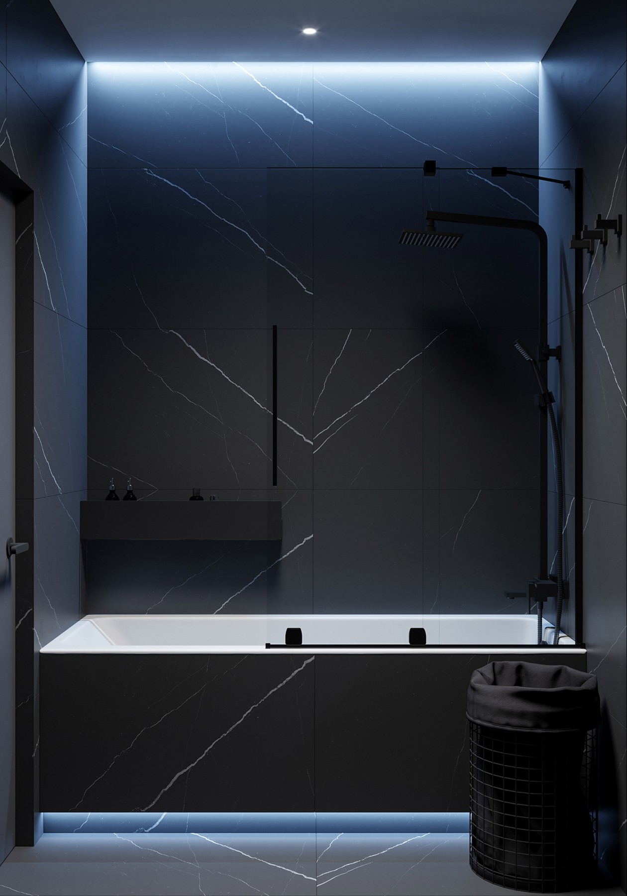 圣彼得堡高级黑色系公寓 质感超细腻-23