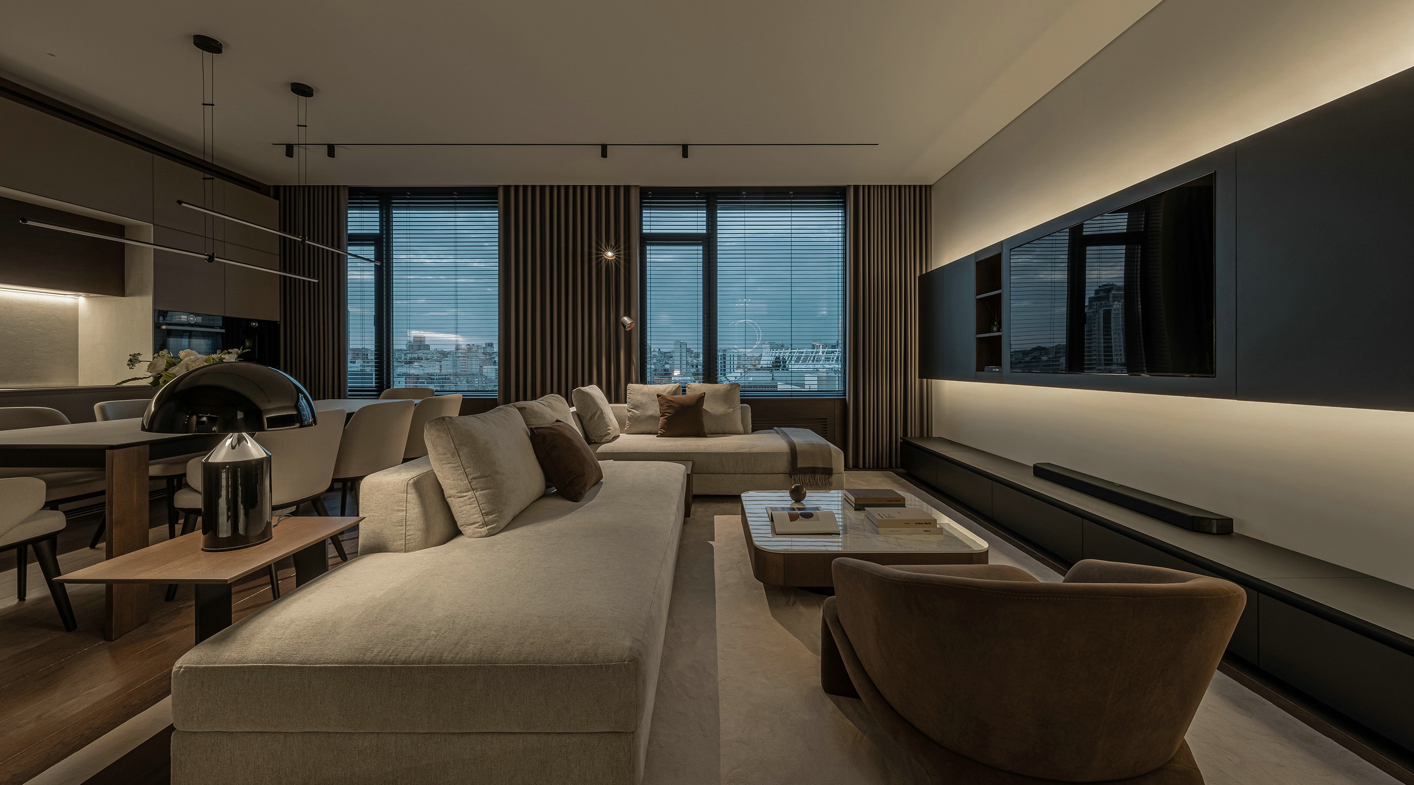 基辅俄罗斯方块大厅住宅区公寓设计丨乌克兰基辅丨Bezmirno 建筑工作室-4