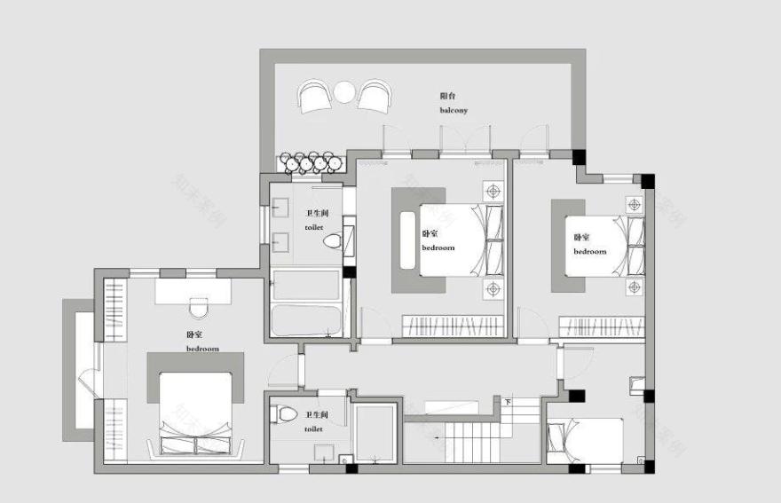 现代轻奢质感别墅设计-38