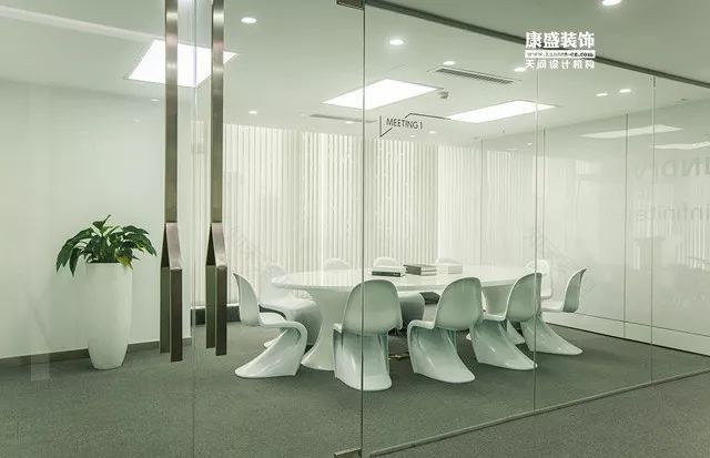 康盛装饰┃1500㎡极简办公空间本•色,打造科技与艺术的人文价值-72