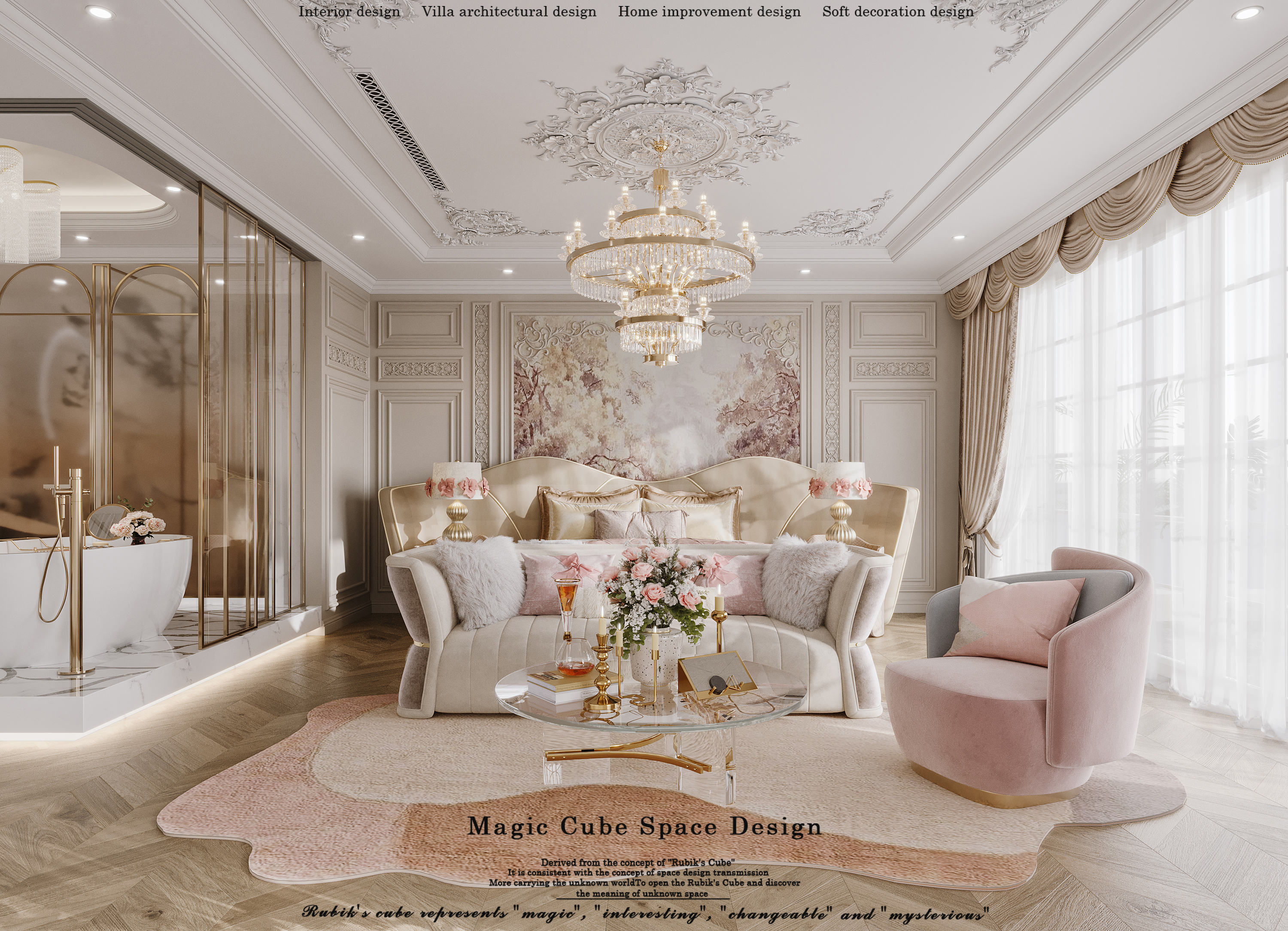 浙江•法式复古别墅设计丨中国浙江丨魔方空间设计-26