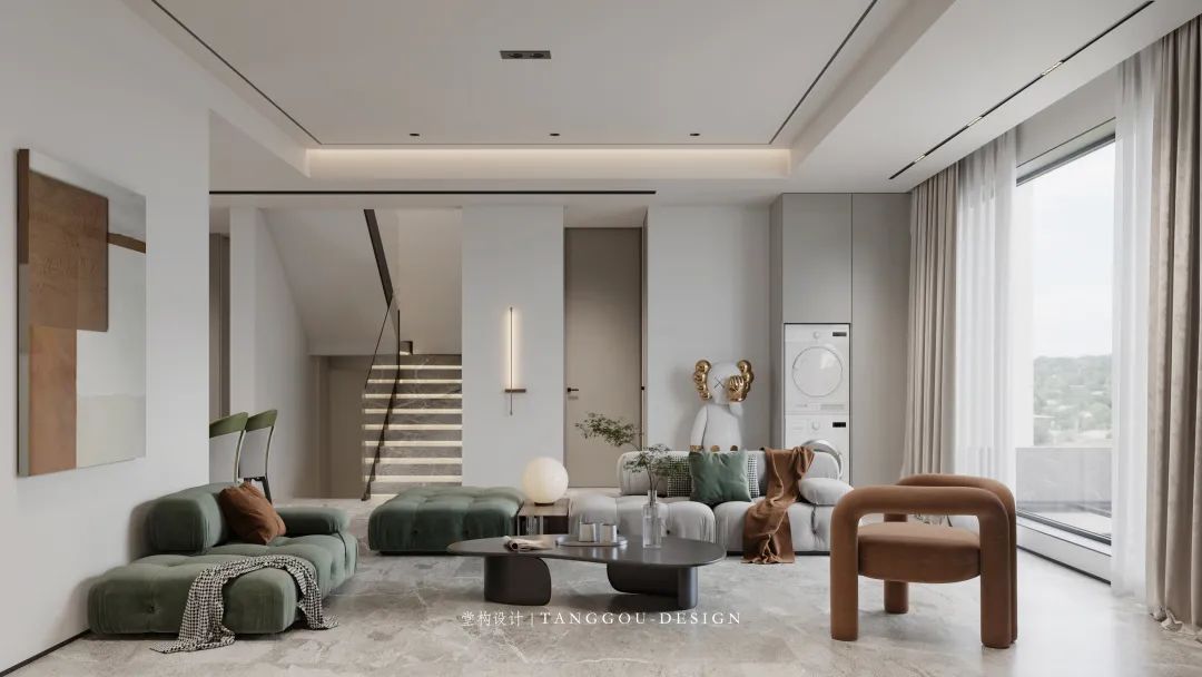 现代美式轻奢叠墅丨中国武汉丨堂构设计-105