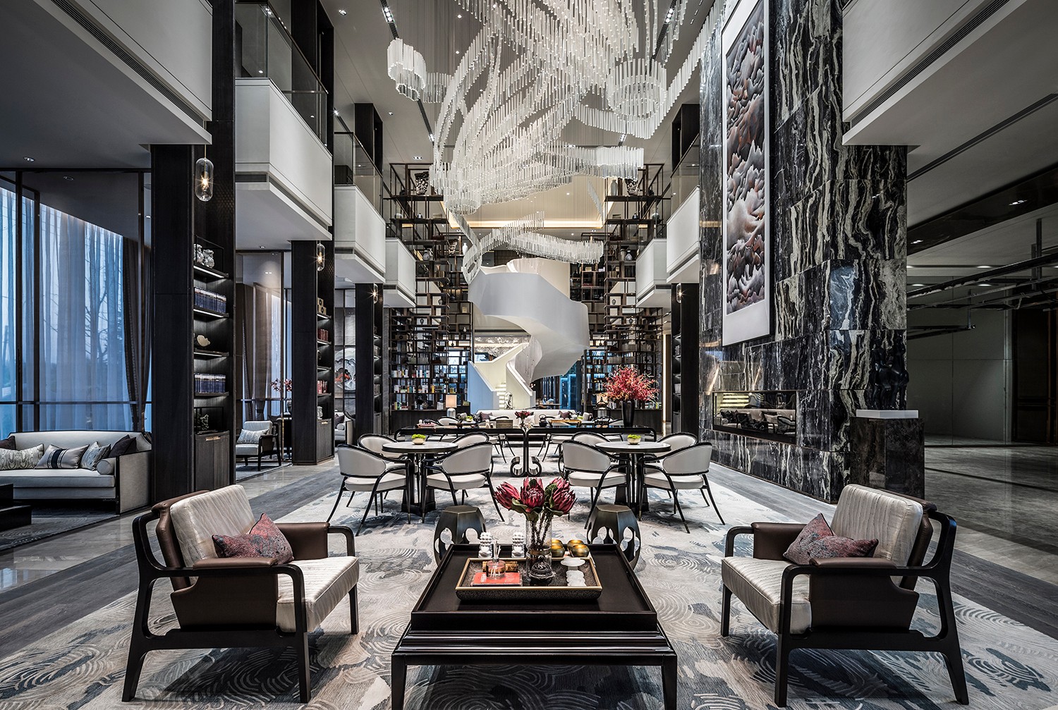 用高级灰演绎时尚东方书院——包头绿地国际花都售楼处  集艾设计-6