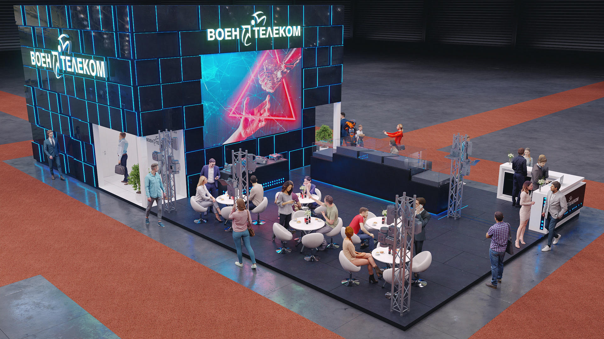 VOENTELECOM 展览展台设计丨俄罗斯丨ARTKARTEL-29